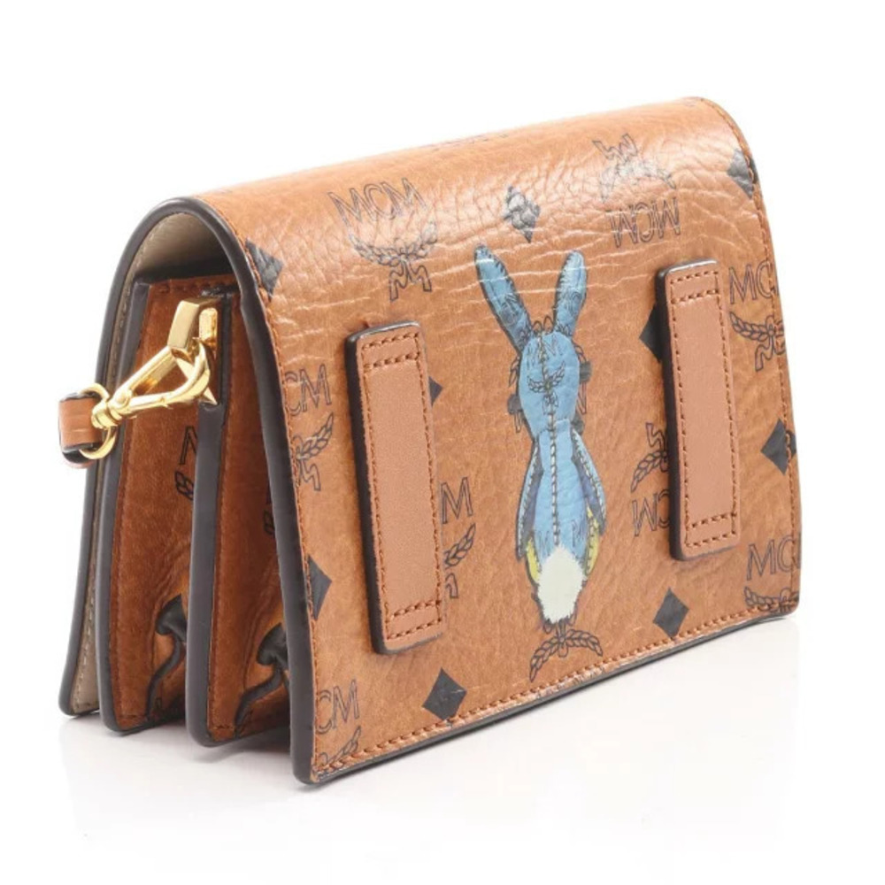 Mcm Leather Shoulder Canvas Brown Visetos Multicolor Bag Rait